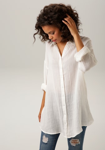 Aniston CASUAL Blouse in White: front