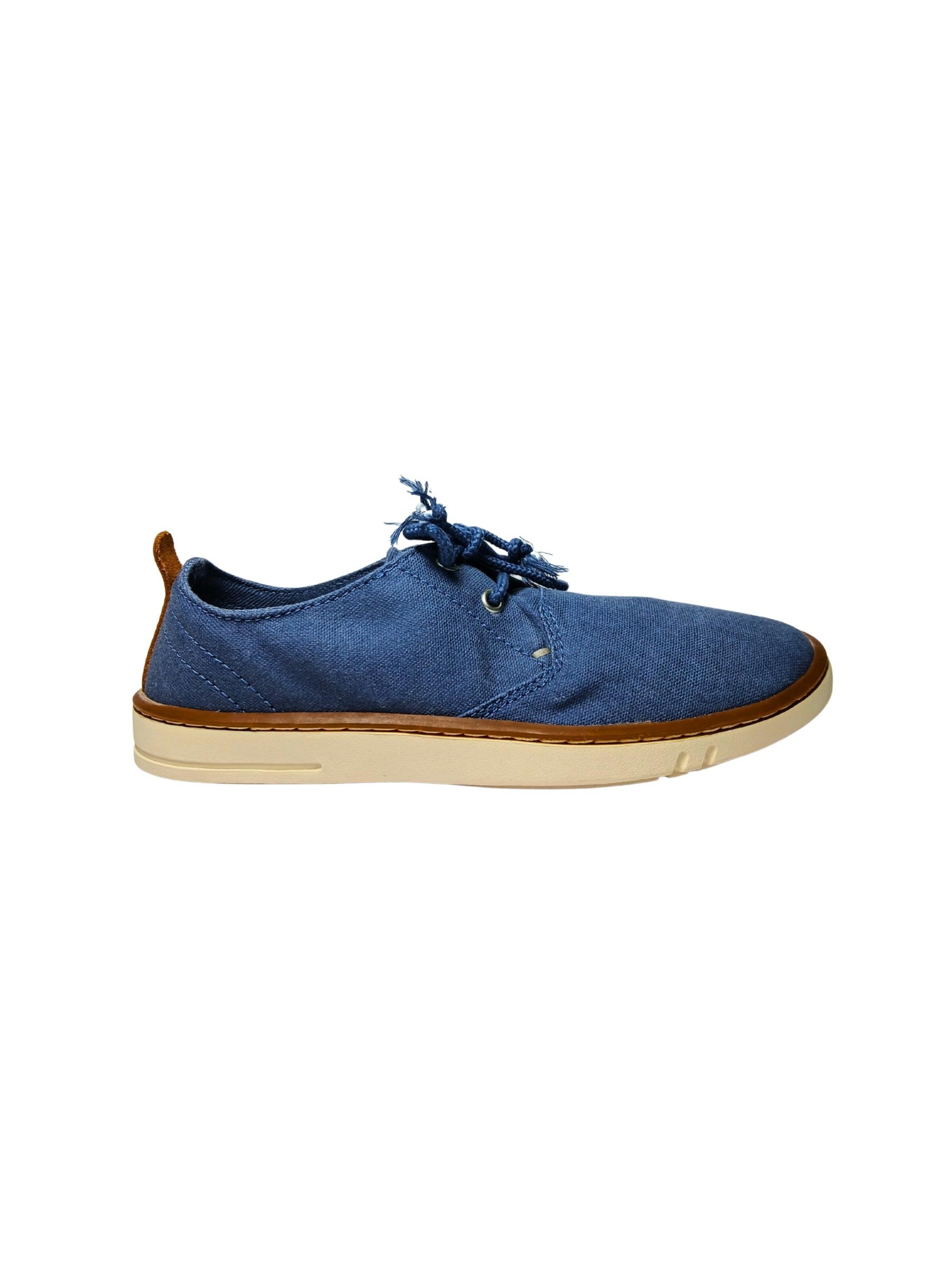 TIMBERLAND - Calzado deportivo con cordones en azul: frente