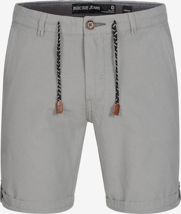 Pantalon chino ' Beauvals ' INDICODE JEANS en gris : devant