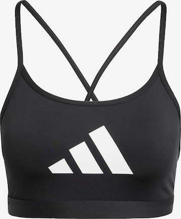 ADIDAS PERFORMANCE Спортивный бюстгальтер 'Aeroreact' в Черный: спереди
