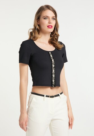 faina Shirt in Zwart: voorkant
