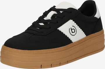 Baskets basses bugatti en noir : devant