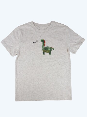 MelaDi Shirt 'Dinosaurier' in White: front