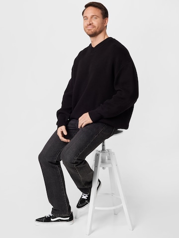 WEEKDAY Sweater 'John' in Black