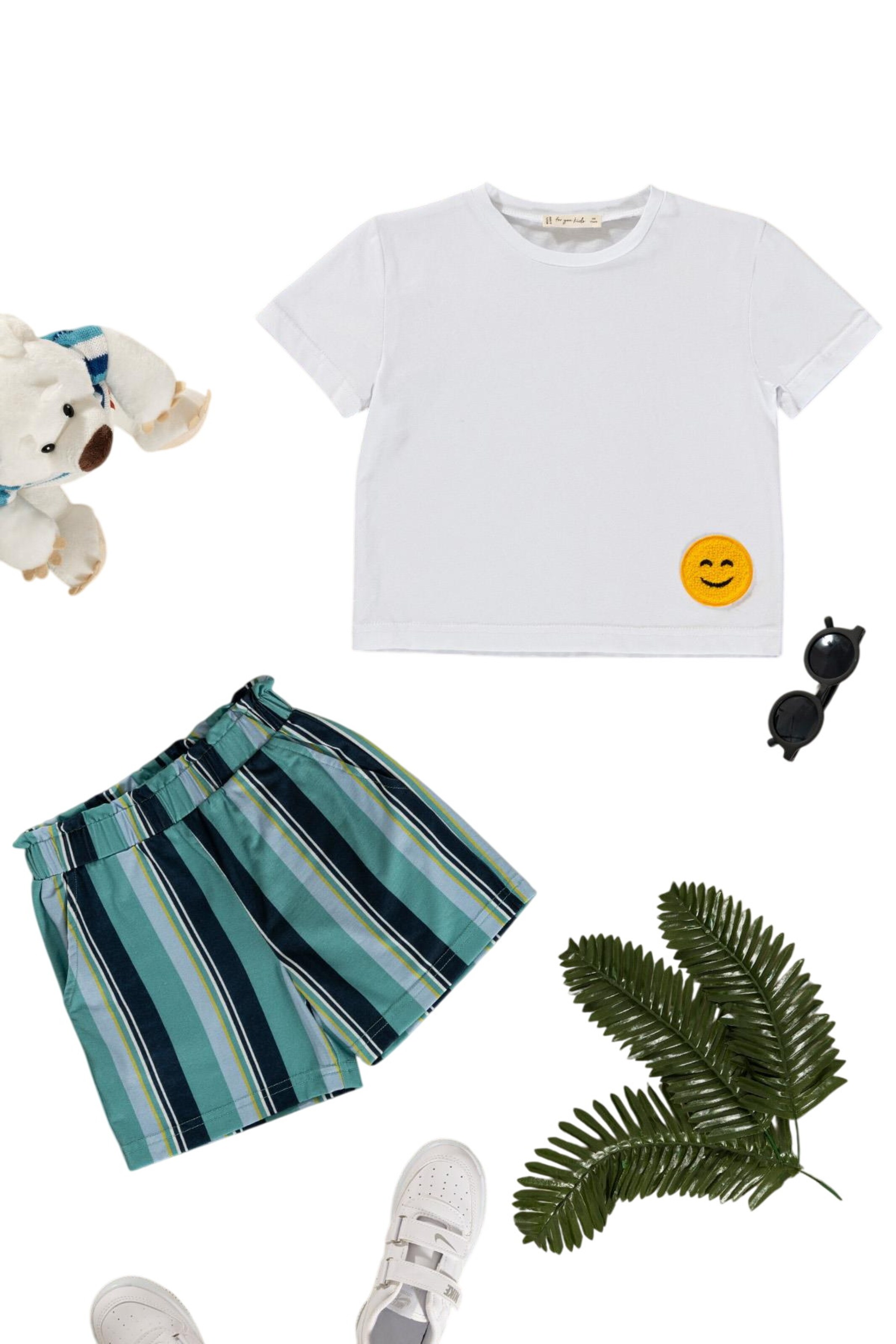 For You Moda Set in Grün: Vorderseite