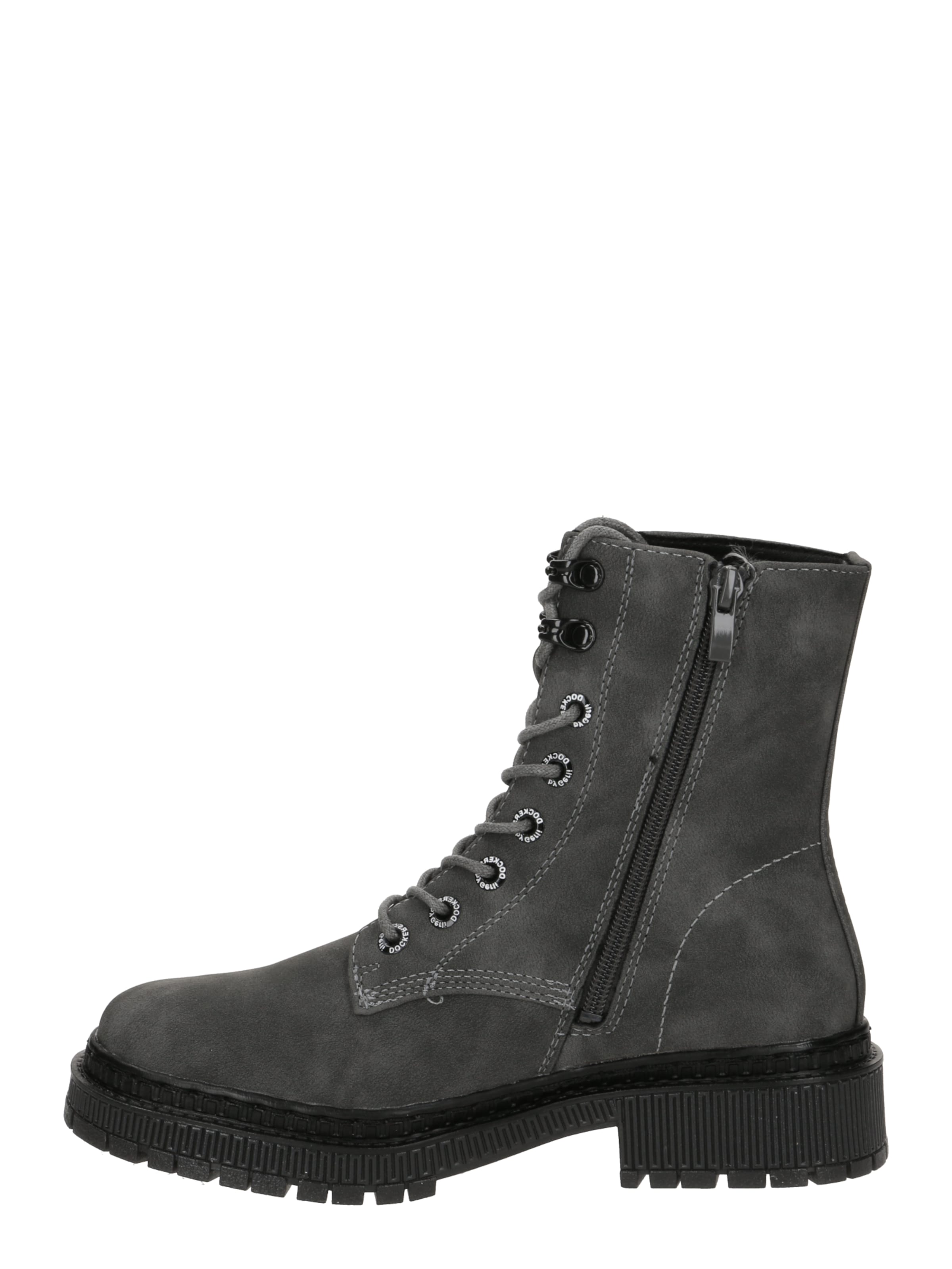 Dockers by Gerli Lace-Up Ankle Boots in Grey