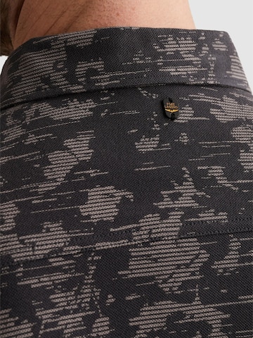 PME Legend Regular fit Overhemd 'Shirt in jersey piqué with allover print' in Grijs