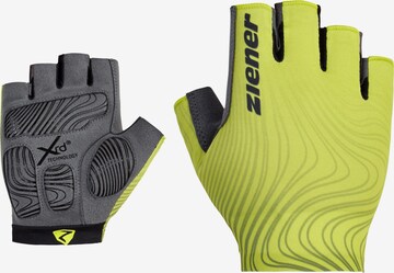 ZIENER Athletic Gloves 'CLEM' in Green: front
