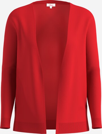 s.Oliver Knit cardigan in Red: front