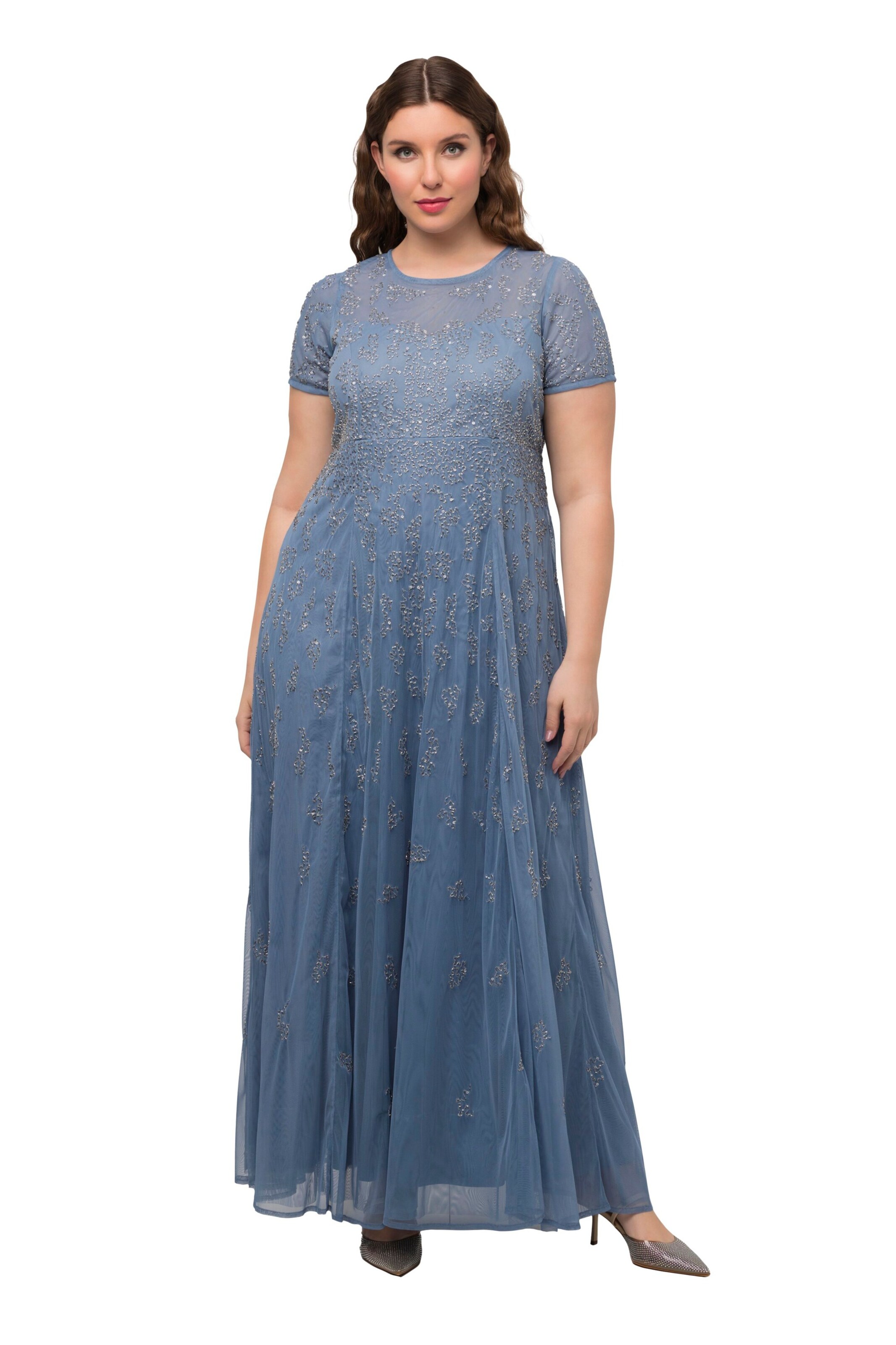 Ulla Popken Jurk in Blauw: voorkant