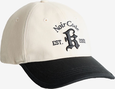 Bershka Šilterica 'NOIR CODE' u ecru/prljavo bijela / crna, Pregled proizvoda