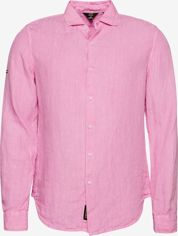 Superdry Regular fit Button Up Shirt in Pink: front