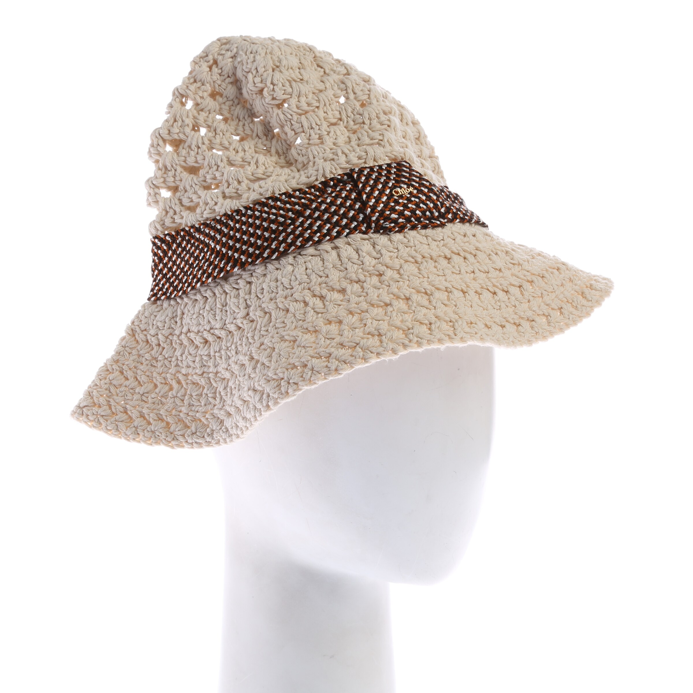 Chloé Hut XS-XL in Weiß: Vorderseite