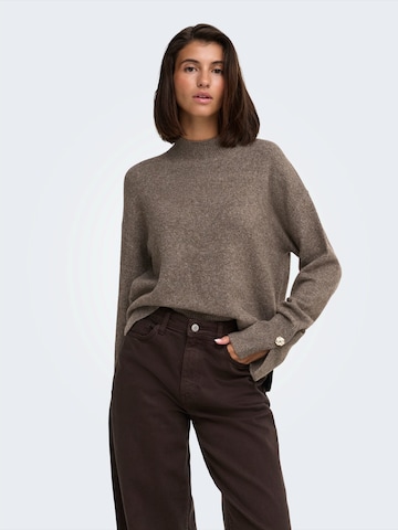 JDY Sweater 'JDYSABRINA' in Brown: front