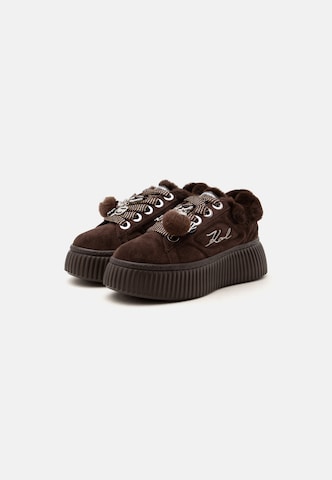 Baskets basses Karl Lagerfeld en marron