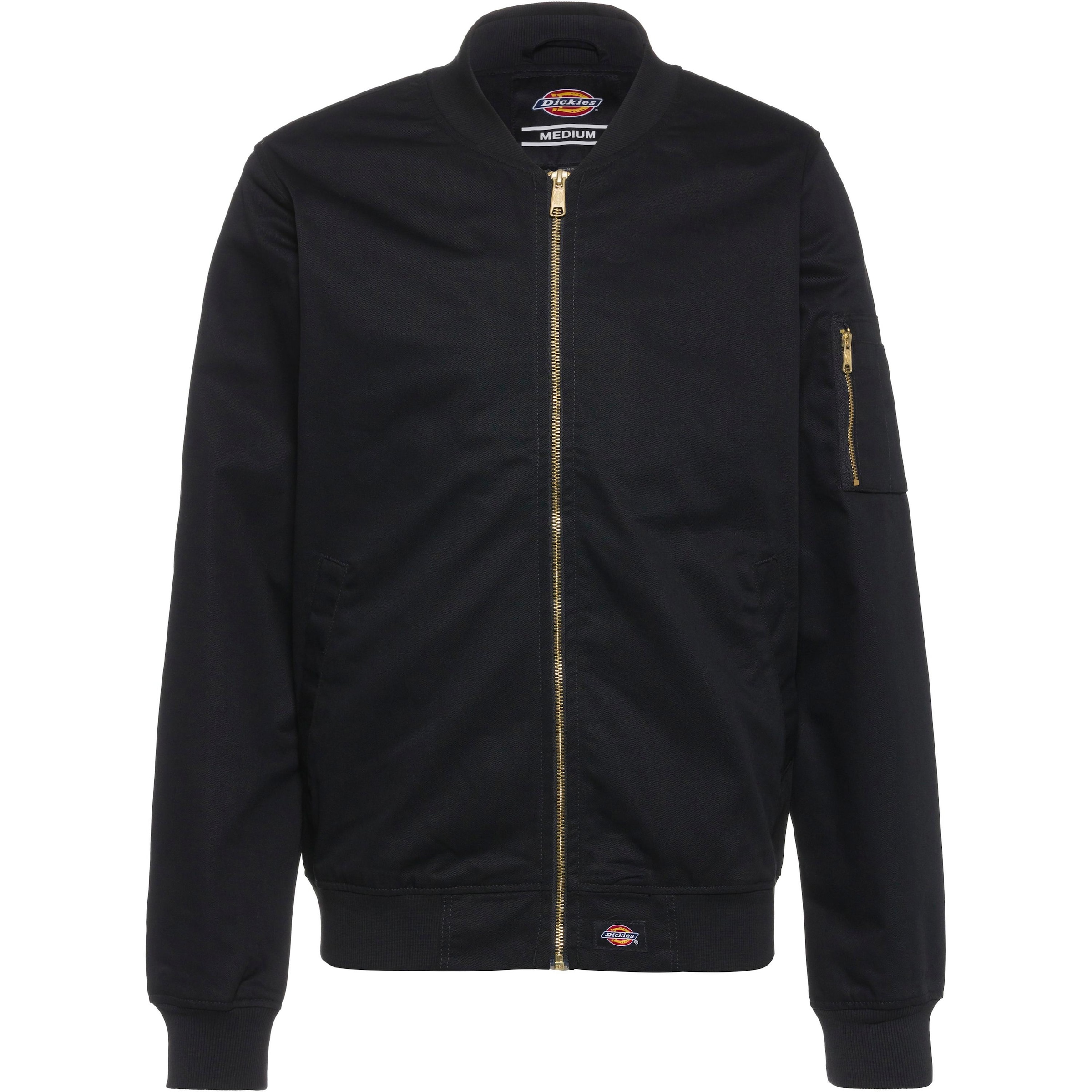 DICKIES Демисезонная куртка 'Hughson' в Черный: спереди