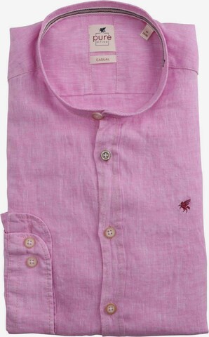 Hatico Regular fit Button Up Shirt in Purple: front