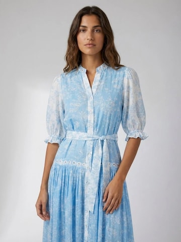 Miss June Dress 'Robe Longue Natalia' in Blue: front