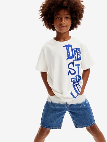 Desigual - Camiseta en blanco: frente