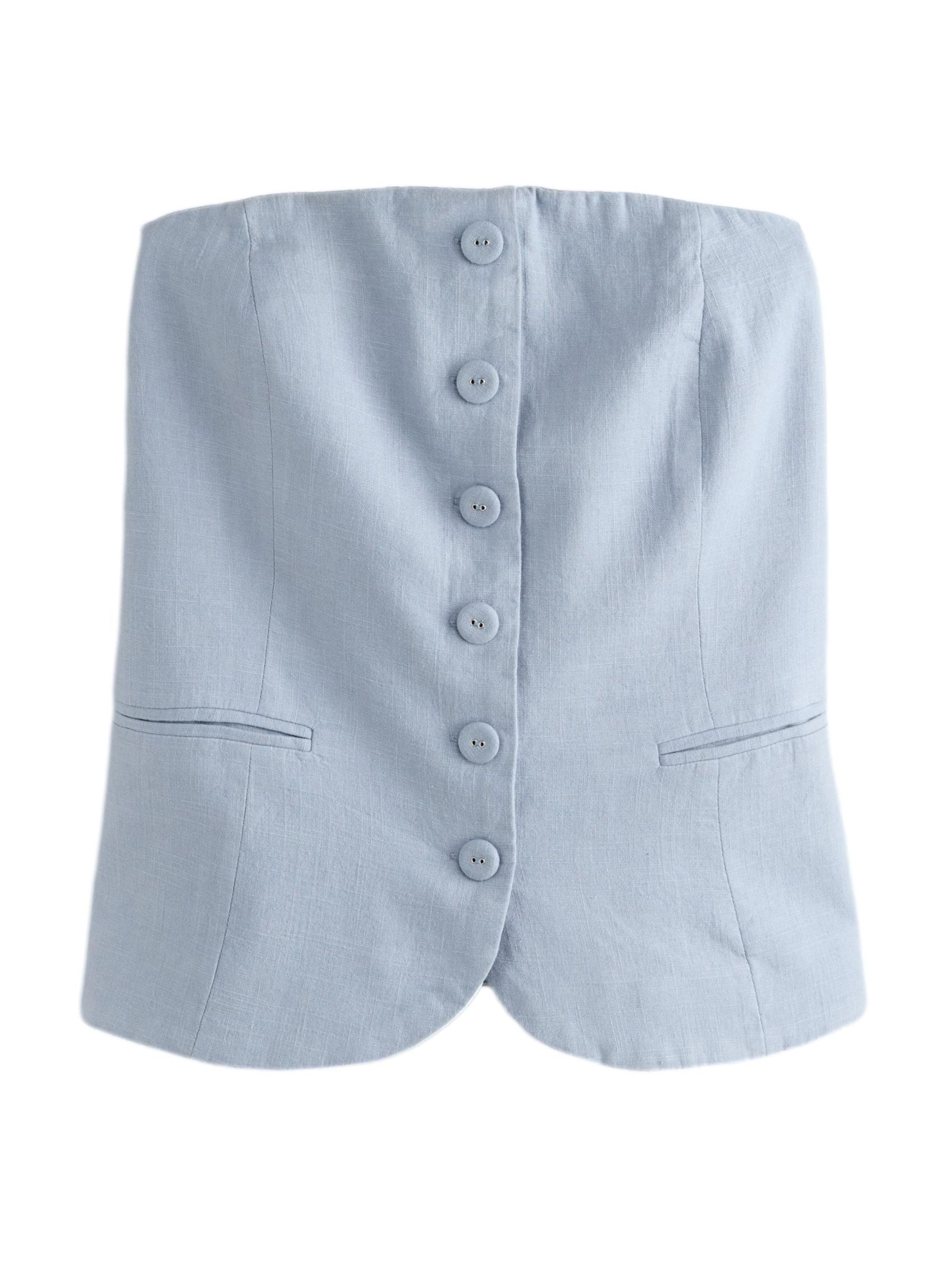 Next Bodywarmer in de kleur Duifblauw, Productweergave