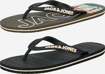 JACK & JONES - Chinelos de dedo em cinzento: frente