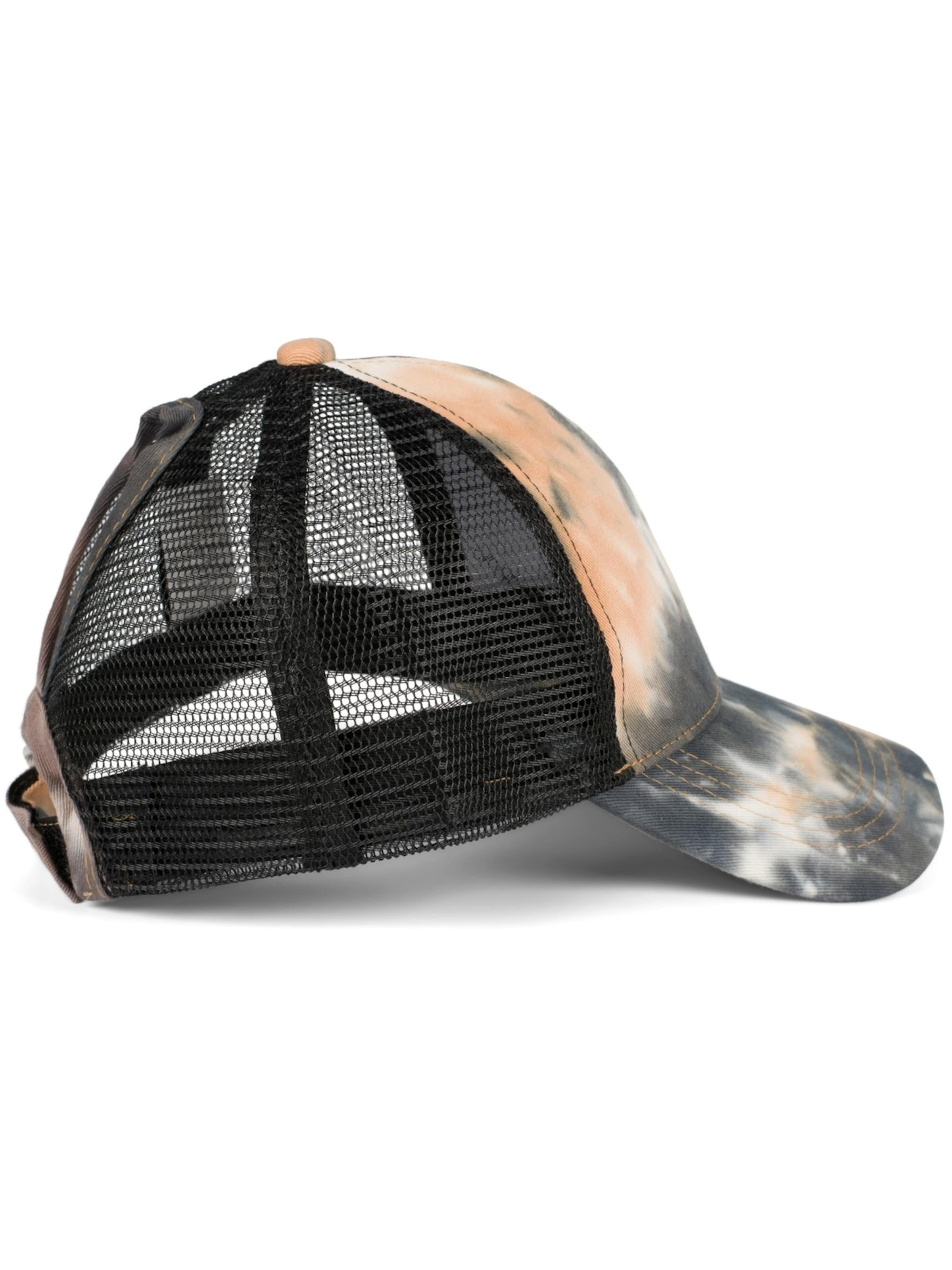 styleBREAKER Cap 'Ponytail Baseball Cap Batik mit Mesh Einsatz'‌‌‌‌‌‌‌‌ in Orange