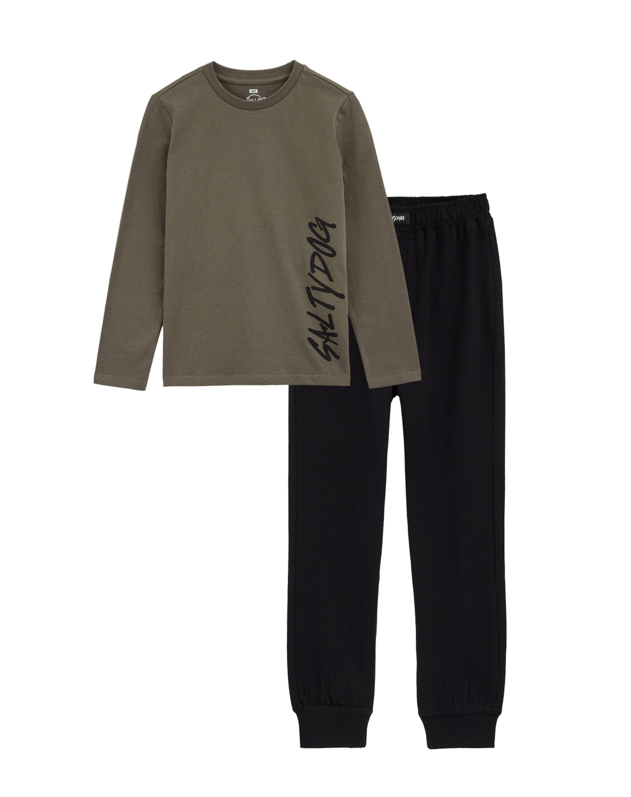 WE Fashion Πιτζάμα σε πράσινο: μπροστά