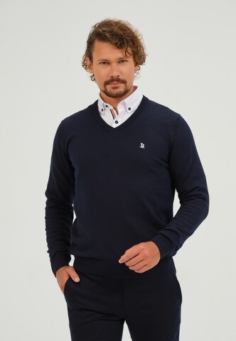 Pullover di Giorgio di Mare in blu: frontale