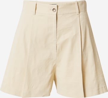 PINKO Regular Plissert bukse 'SORRIDENTE' i beige: forside