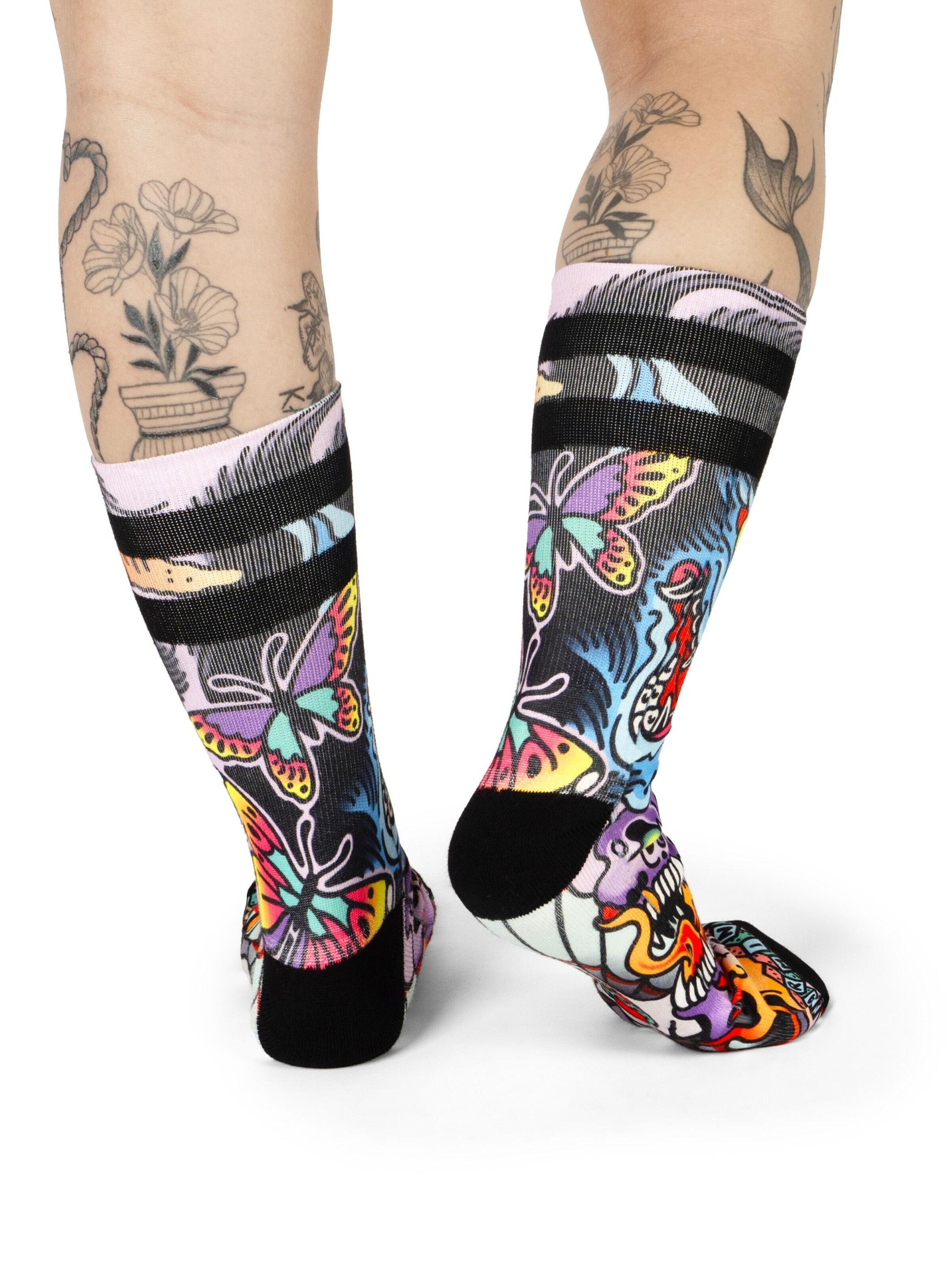 American Socks Socks 'Hannya' in Black