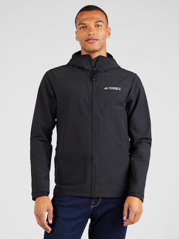 ADIDAS TERREX Outdoorjacke 'Multi Soft Shell' in Schwarz: predná strana