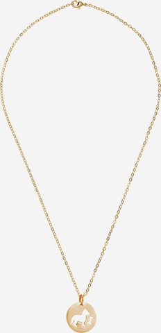 Gemshine Necklace in Gold: front