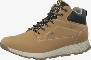 s.Oliver Sneakers hoog in Beige: voorkant