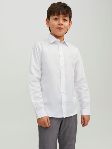 Jack & Jones Junior Regular fit Риза в бяло: отпред