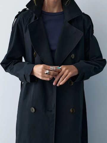 Manteau mi-saison Pull&Bear en bleu