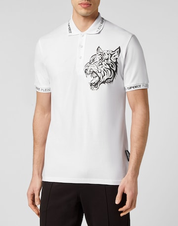 Plein Sport Poloshirt 'Tiger' in Weiß