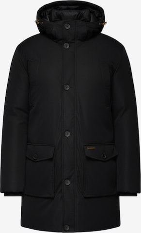 Ombre Winterjas 'OM-JAPJ-0287' in Zwart: voorkant