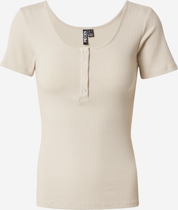T-shirt 'PCKitte' PIECES en beige : devant