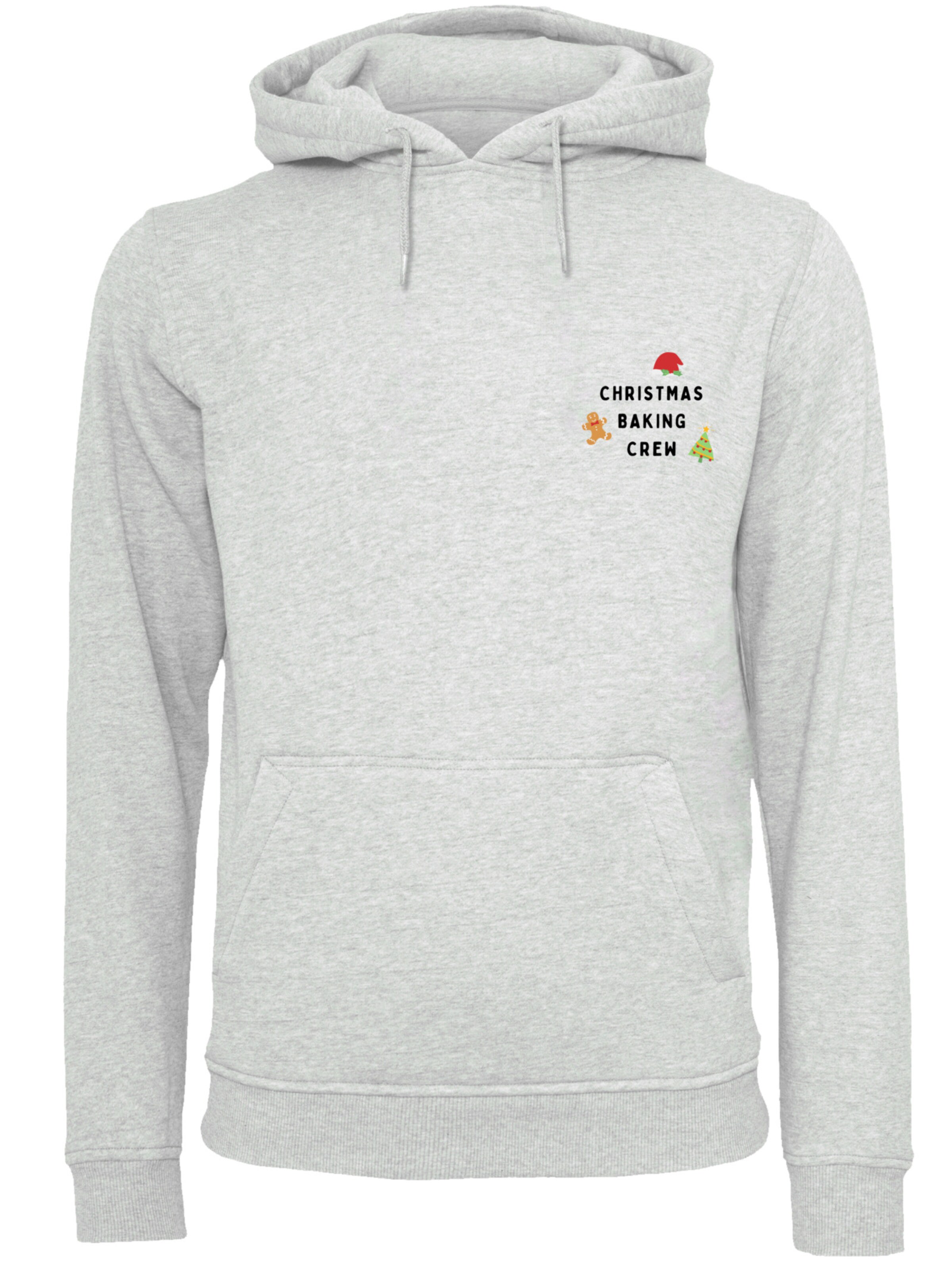 F4NT4STIC Sweatshirt 'Christmas Baking Crew' in Grau: Vorderseite