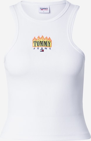Tommy Jeans Top – bílá: přední strana