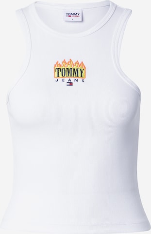 Tommy Jeans Top in White: front