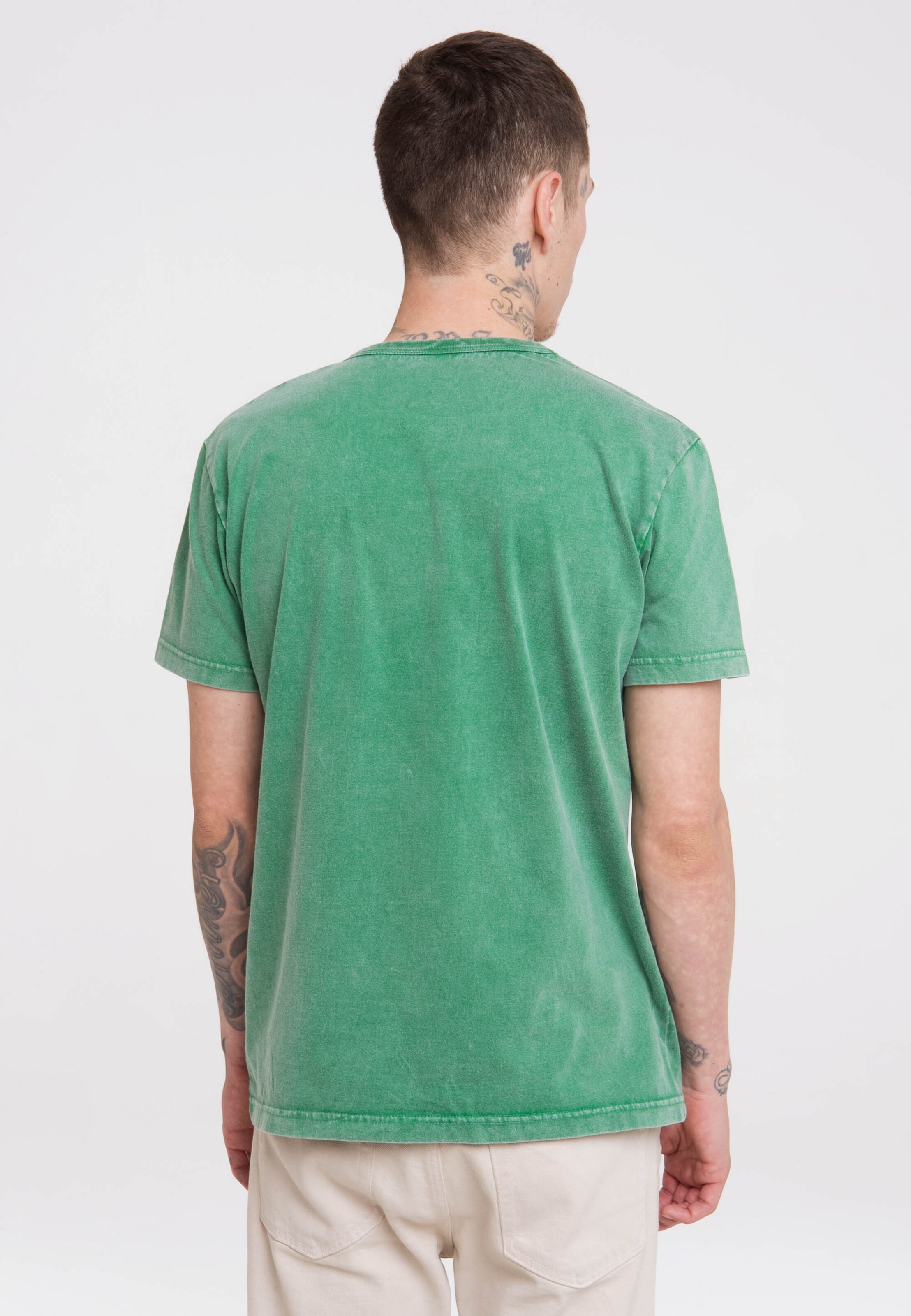Männer Shirts LOGOSHIRT T-Shirt 'Der kleine Maulwurf' in Grün - PO26475