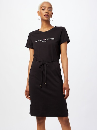 TOMMY HILFIGER Šaty - černá / bílá, Model/ka