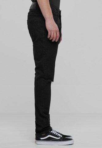 2Y Premium Slimfit Jeans in Schwarz