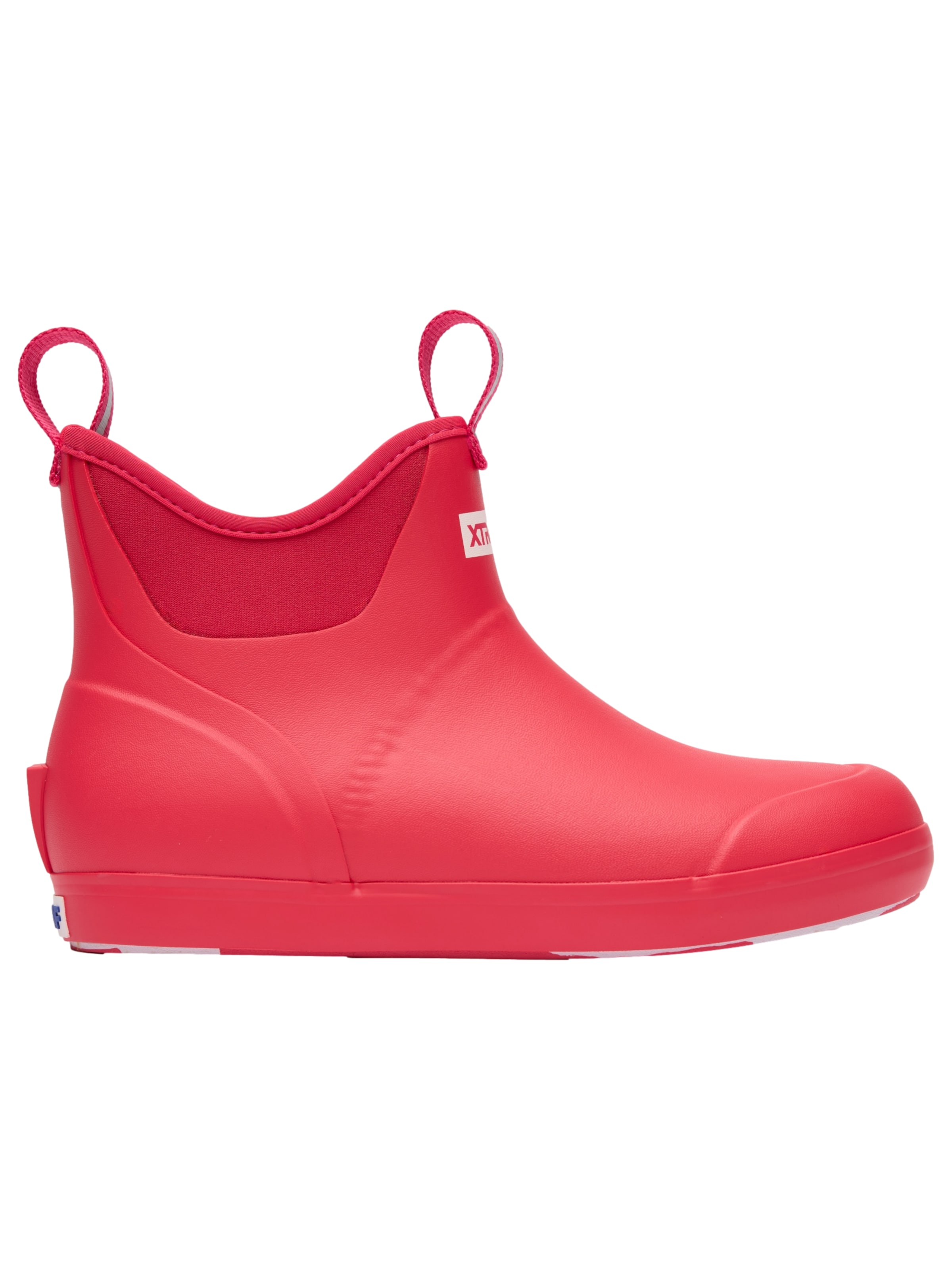 XtraTuf Rubber Boots 'Womens Ankle Deck Boot' in Red