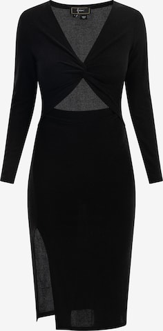 faina Cocktail Dress in Black: front