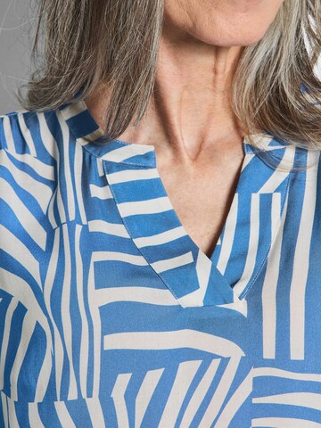 Goldner Bluse in Blau