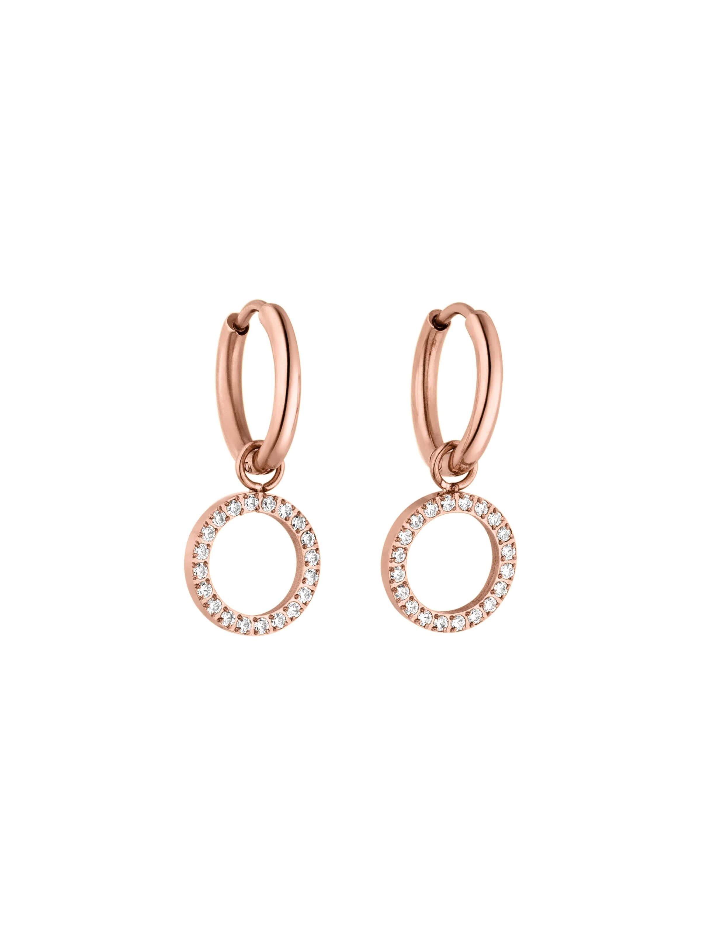 Boucles d'oreilles 'Closed Glow' PURELEI en or : devant