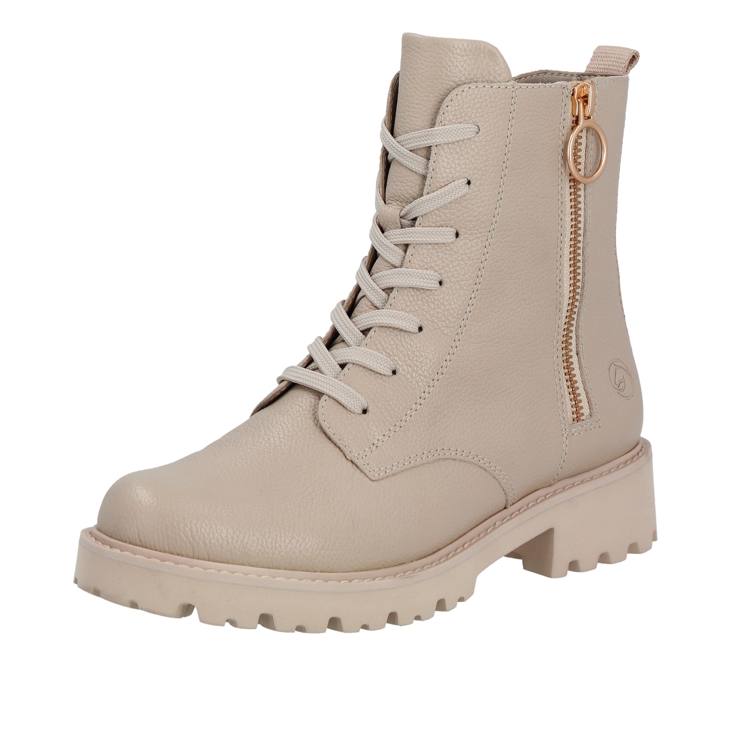 REMONTE Schnürstiefelette 'D8671' in Beige: Vorderseite