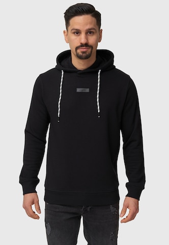 INDICODE JEANS Sweatshirt 'Bentley' in Black: front